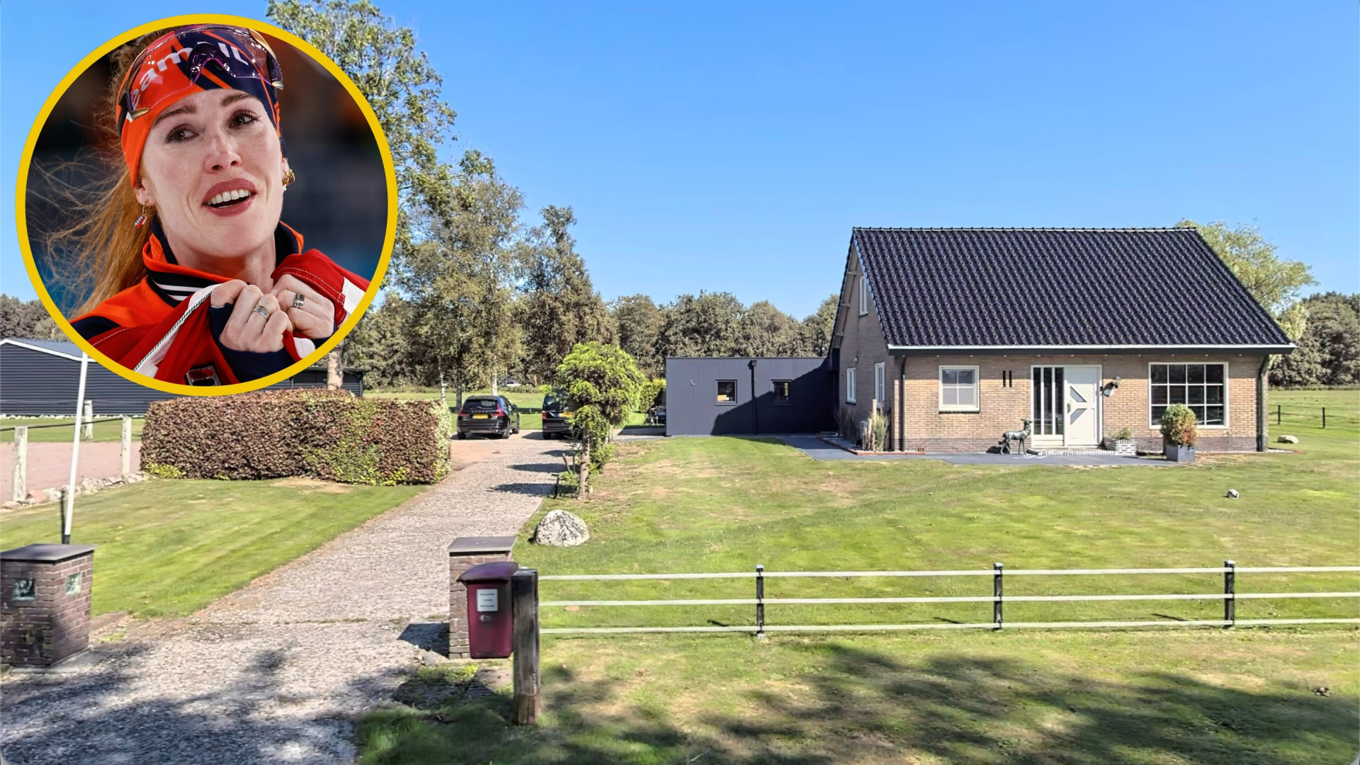 Dit is de prachtige boerderij van olympisch kampioen Antoinette Rijpma-de Jong. Zie foto’s 1